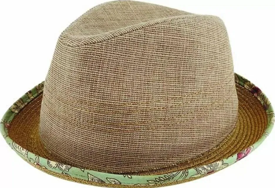 Avenel Edged-Brim Cotton & Braid Trilby