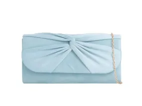 Baby Blue Knot Clutch Bag