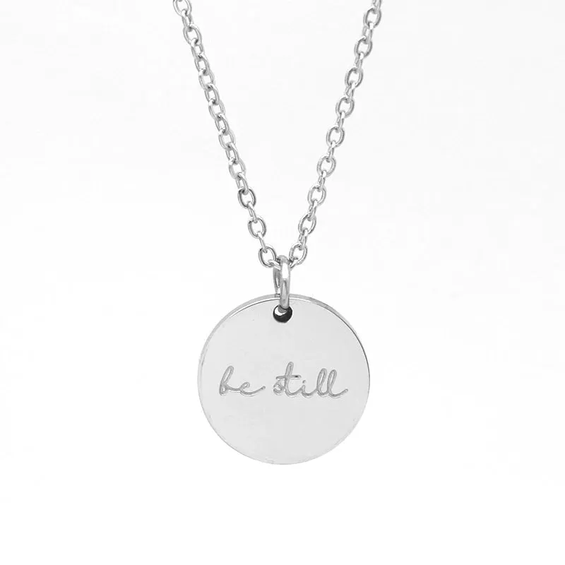 Be Still Pendent Necklace & Bracelet