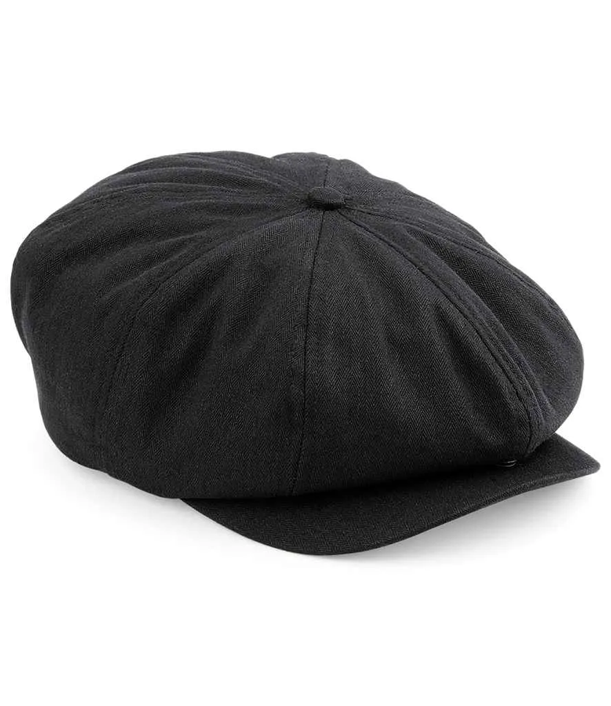Beechfield Newsboy Cap | Black