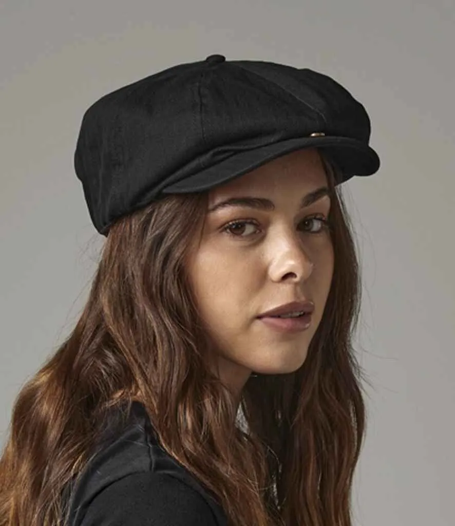 Beechfield Newsboy Cap | Black