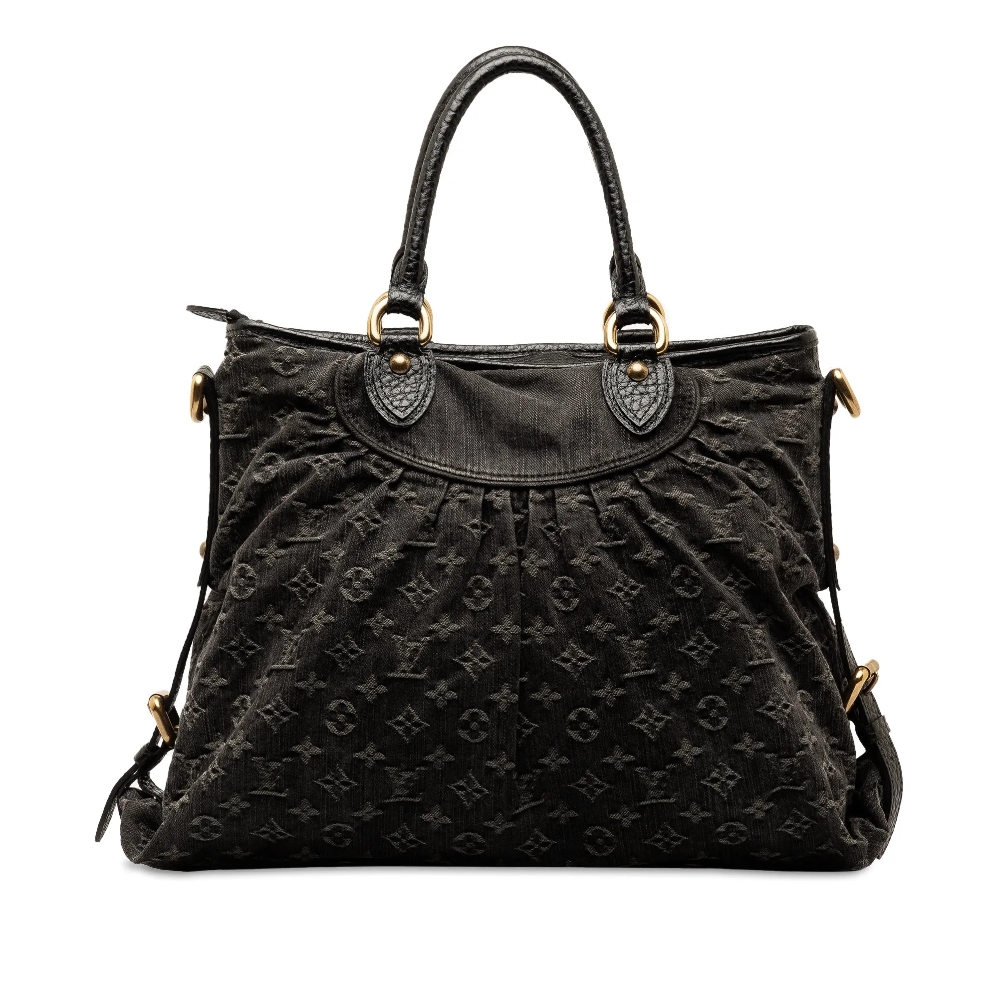Black Louis Vuitton Monogram Denim Neo Cabby GM Satchel