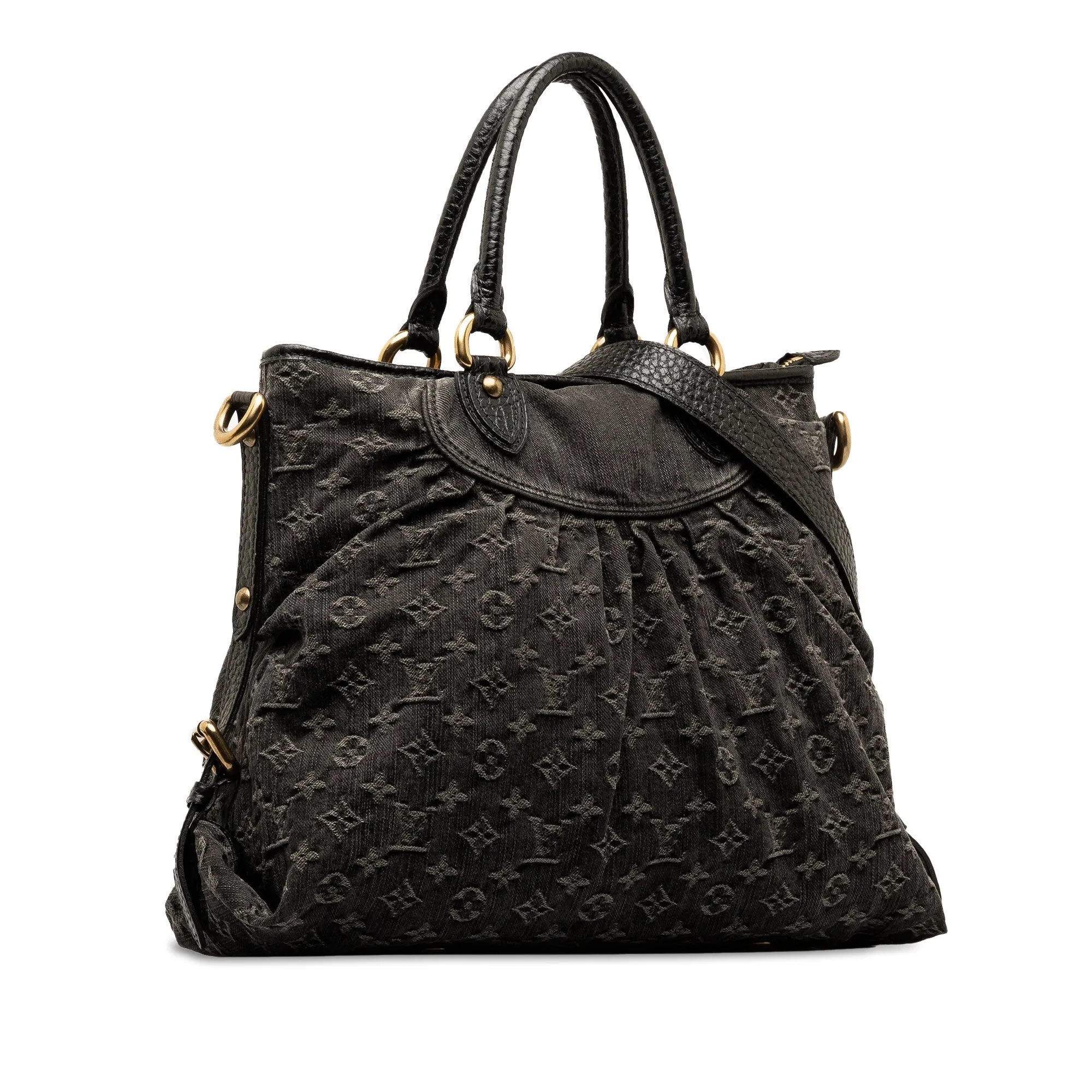 Black Louis Vuitton Monogram Denim Neo Cabby GM Satchel