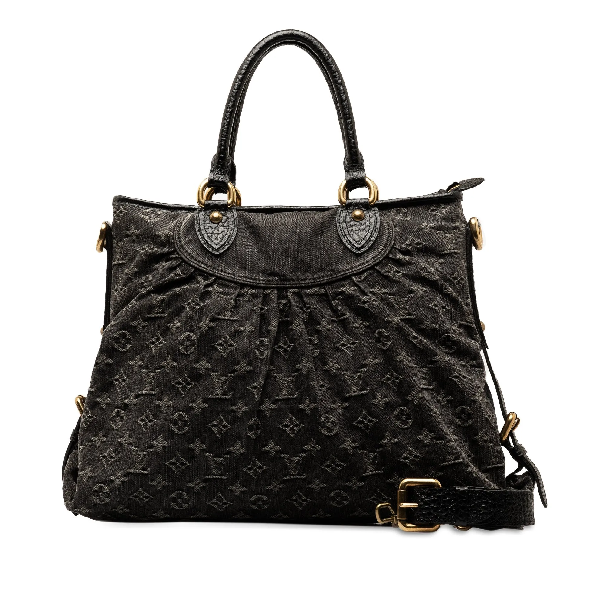 Black Louis Vuitton Monogram Denim Neo Cabby GM Satchel