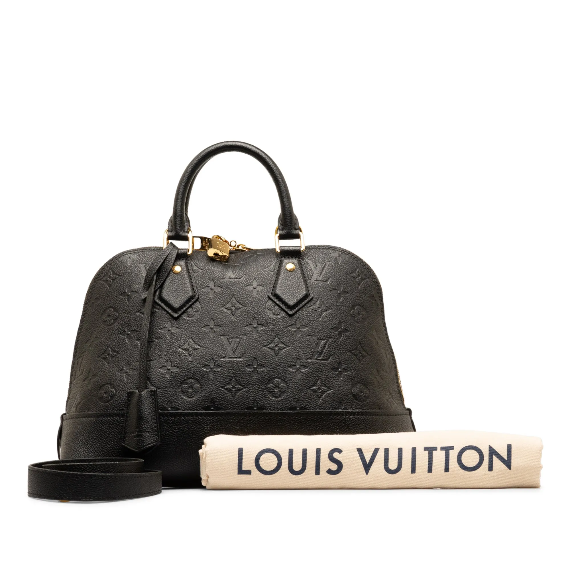 Black Louis Vuitton Monogram Empreinte Neo Alma PM Satchel