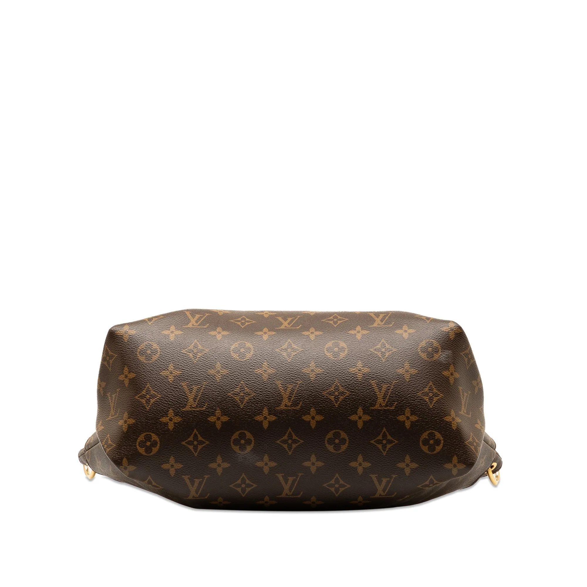 Brown Louis Vuitton Monogram Flower Zipped Tote PM Satchel