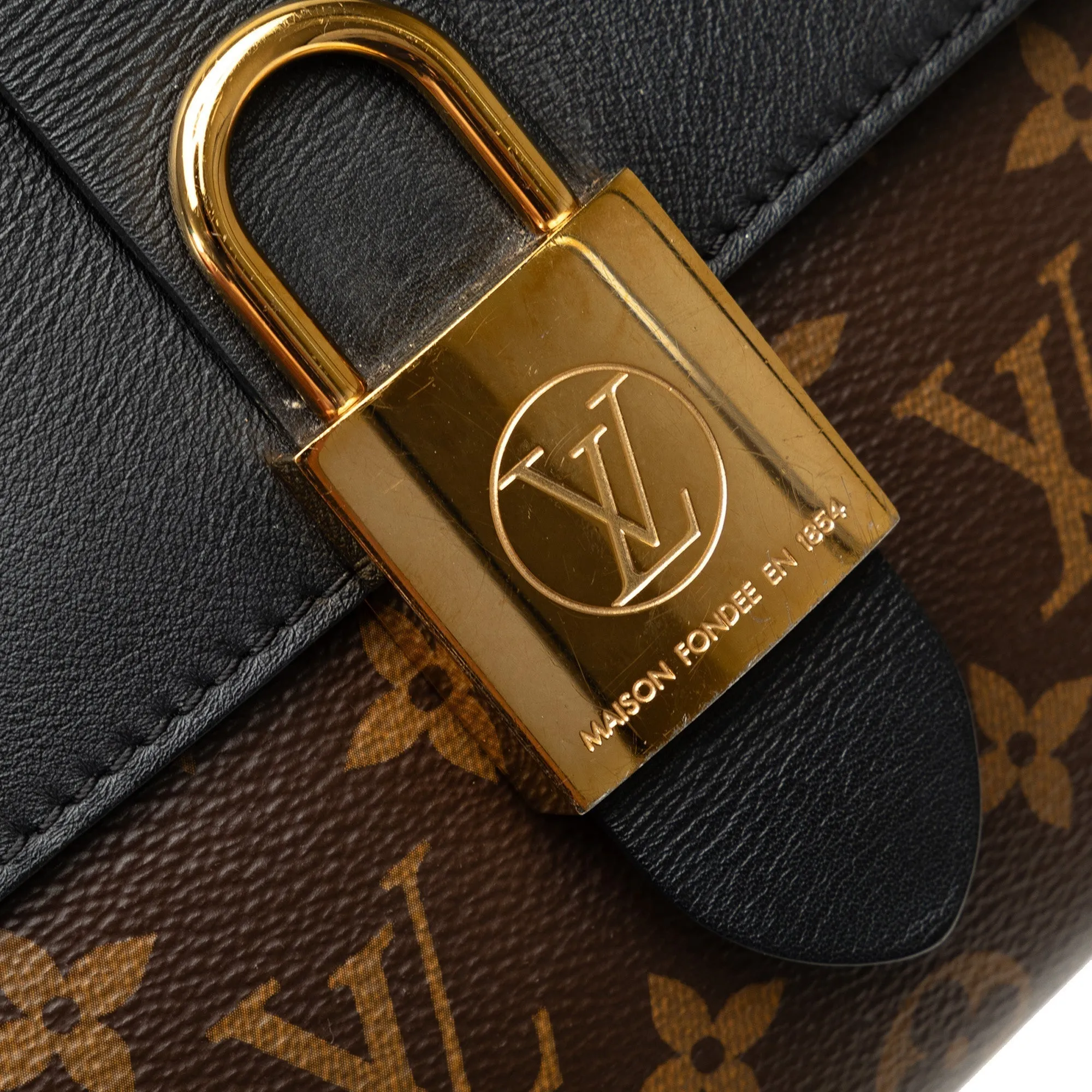 Brown Louis Vuitton Monogram Locky BB Satchel