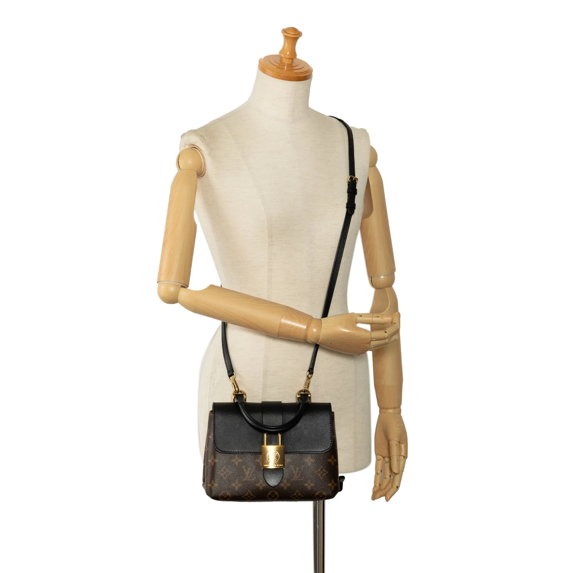 Brown Louis Vuitton Monogram Locky BB Satchel