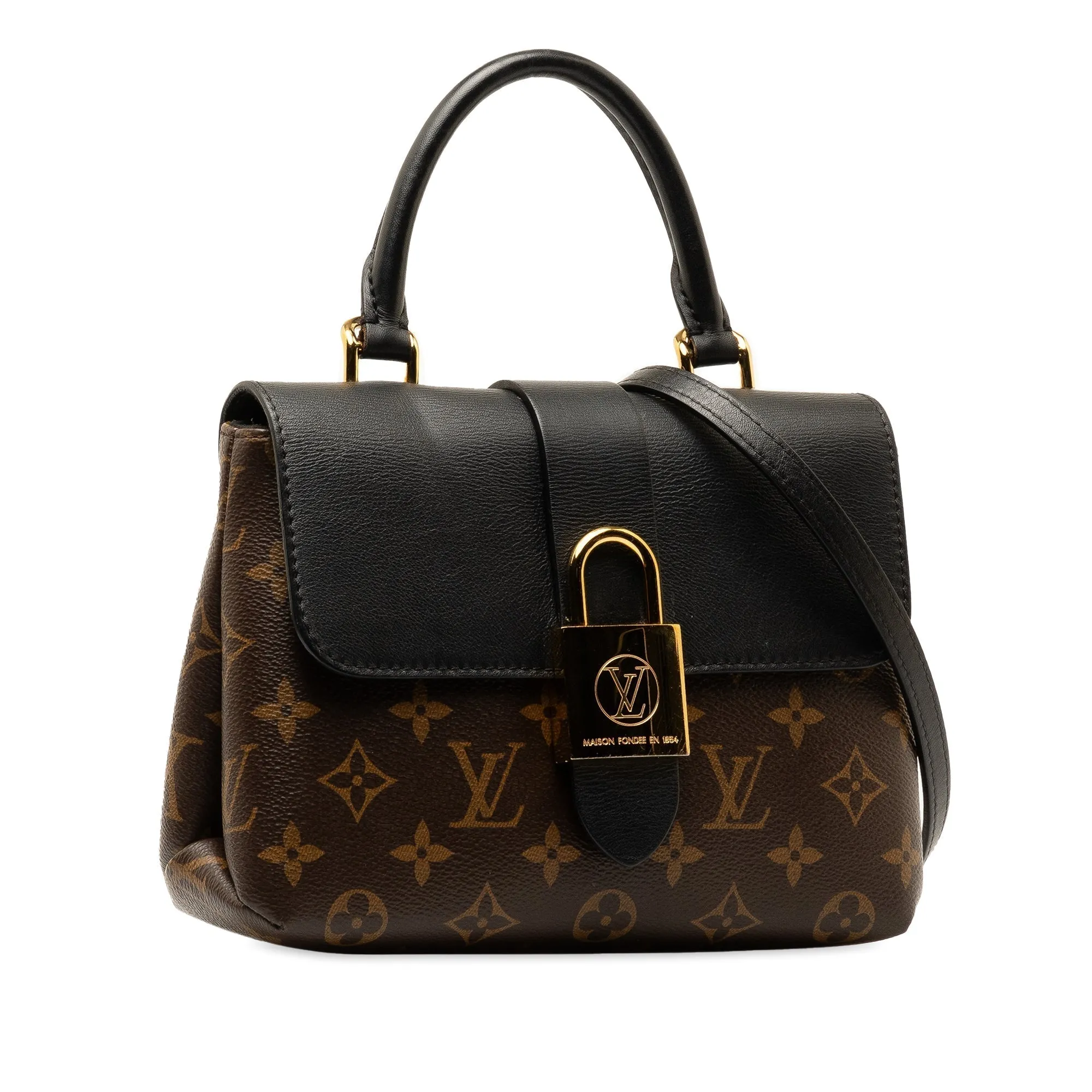 Brown Louis Vuitton Monogram Locky BB Satchel
