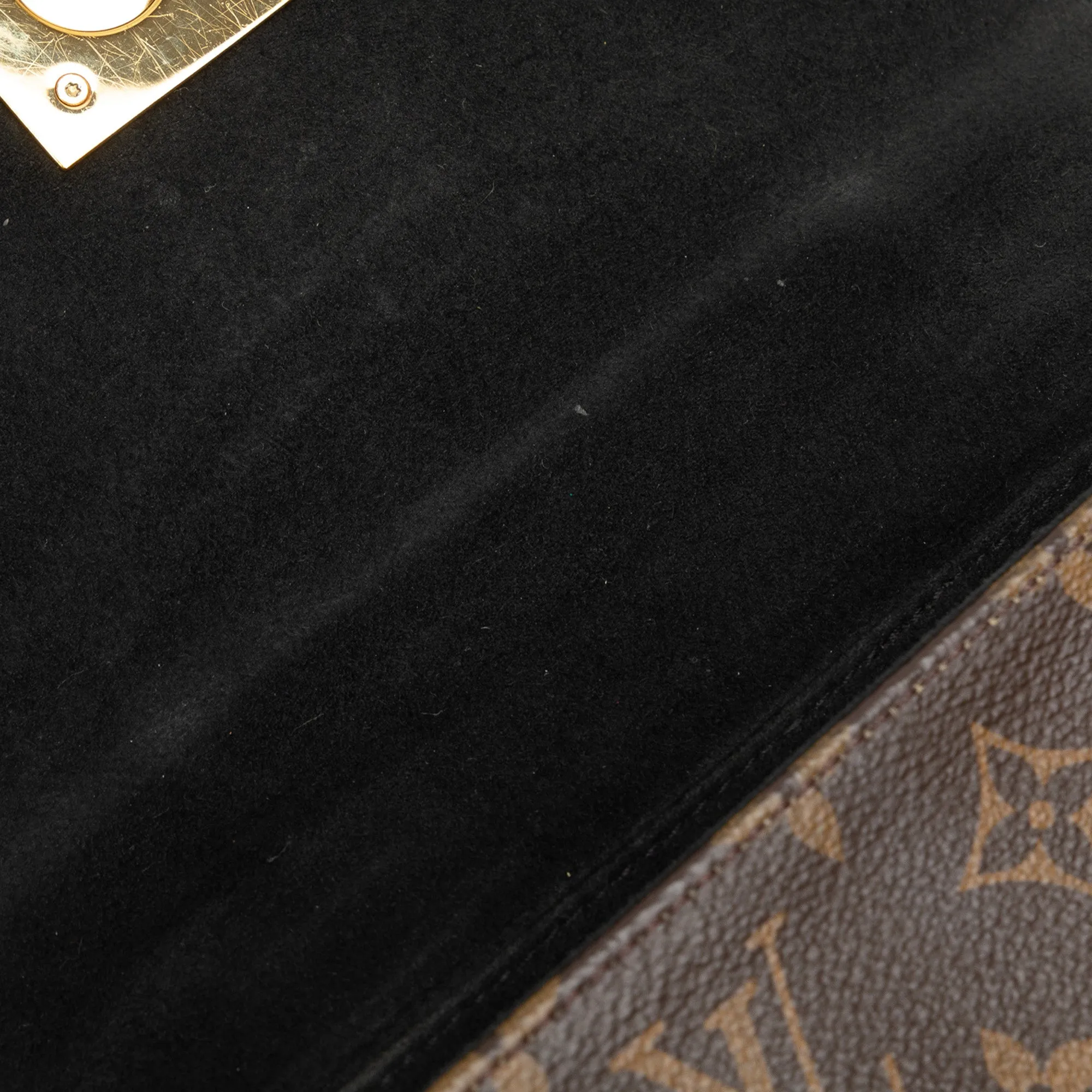 Brown Louis Vuitton Monogram Locky BB Satchel