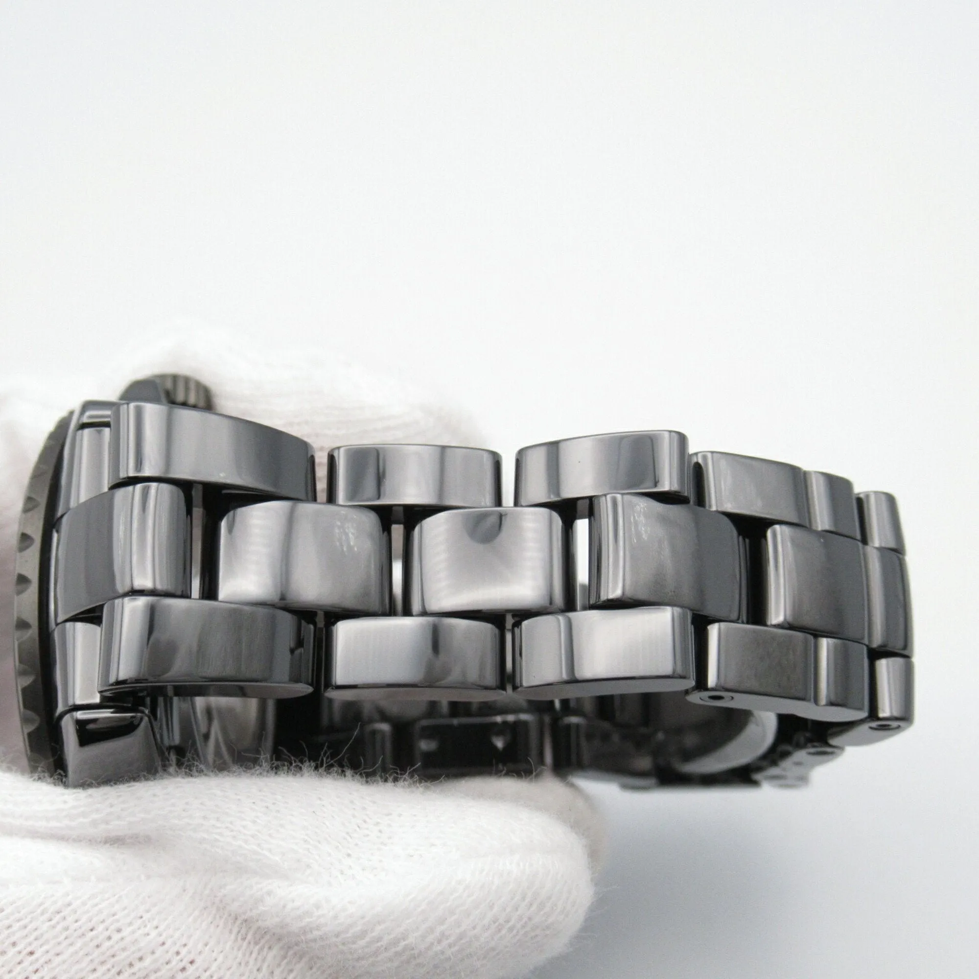 Chanel CHANEL J12 Wanted de Watch Ceramic Men's Black H7418