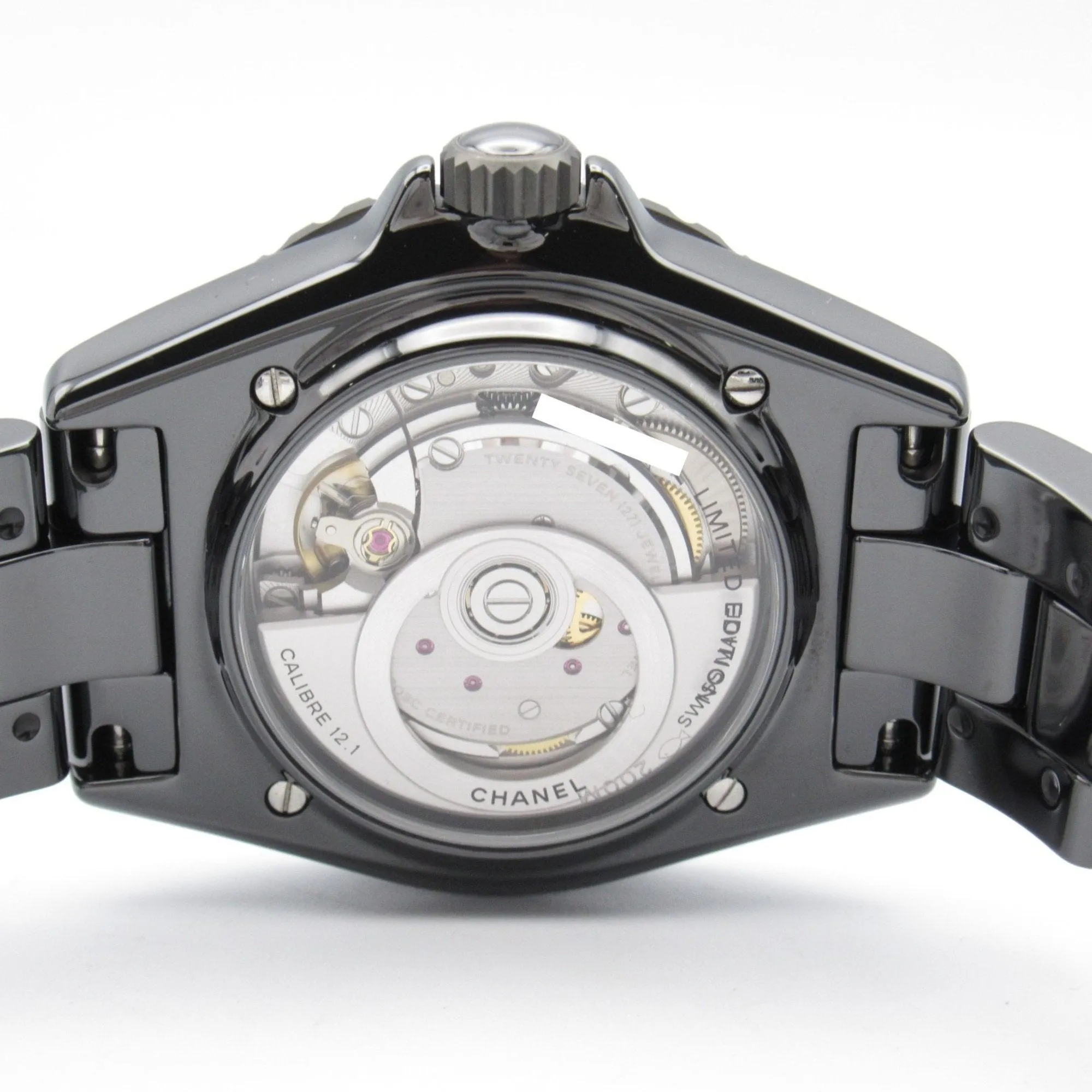 Chanel CHANEL J12 Wanted de Watch Ceramic Men's Black H7418