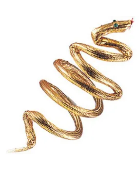 Cleopatra Golden Snake Arm Bracelet and Roman Wreath