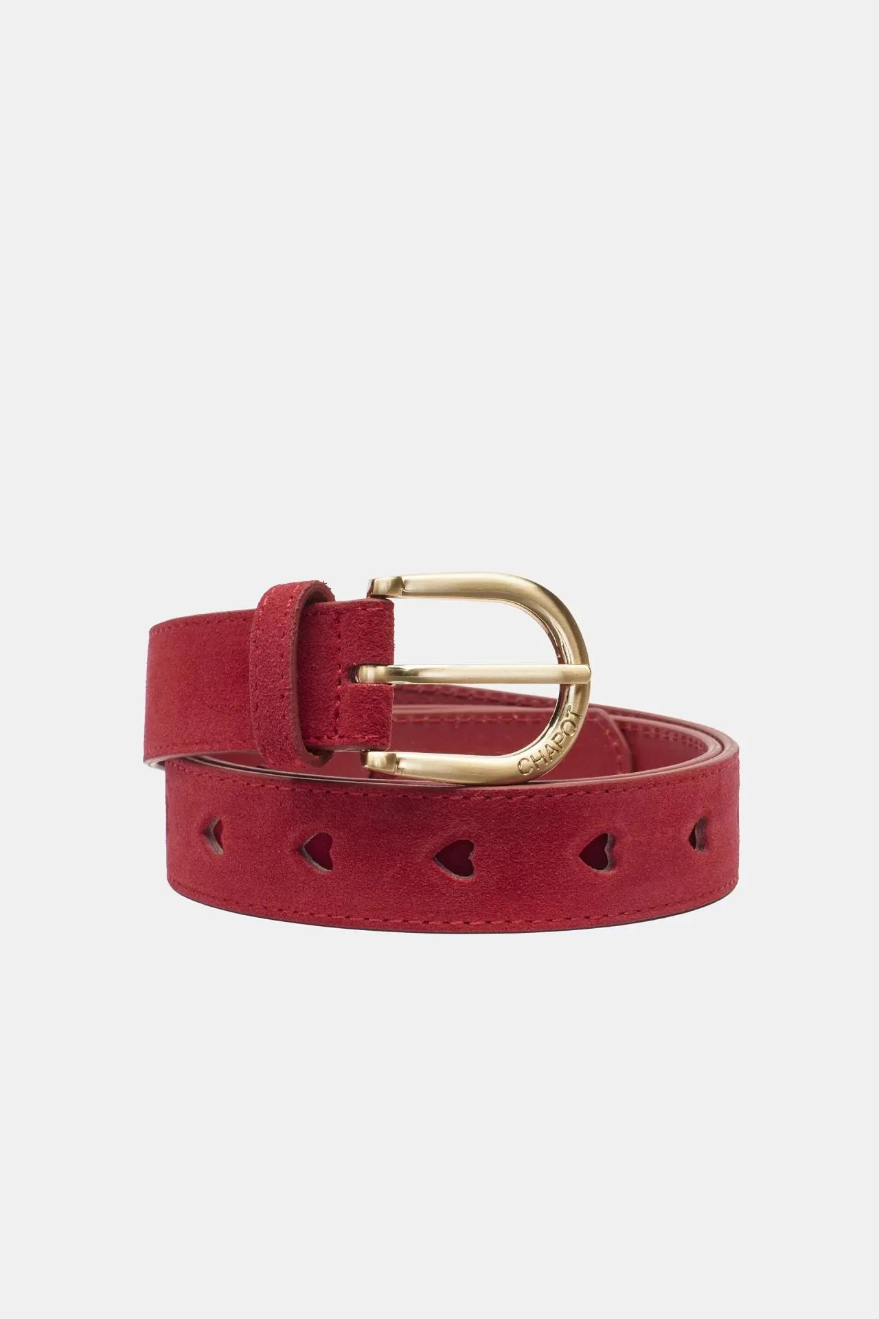 Cut It Out Heart Belt - Red