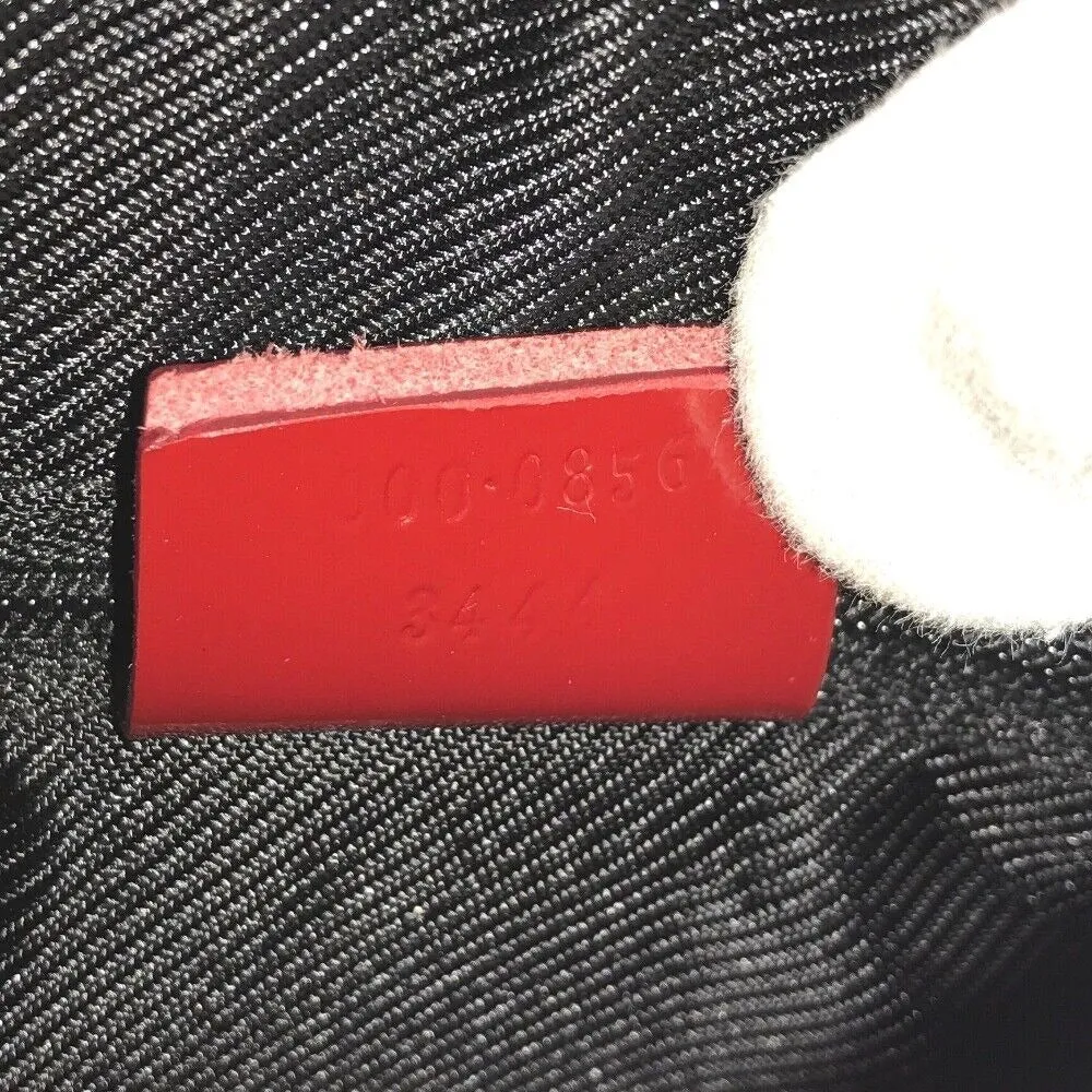 Gucci 1990's red Guccissima print Tom Ford leather satchel
