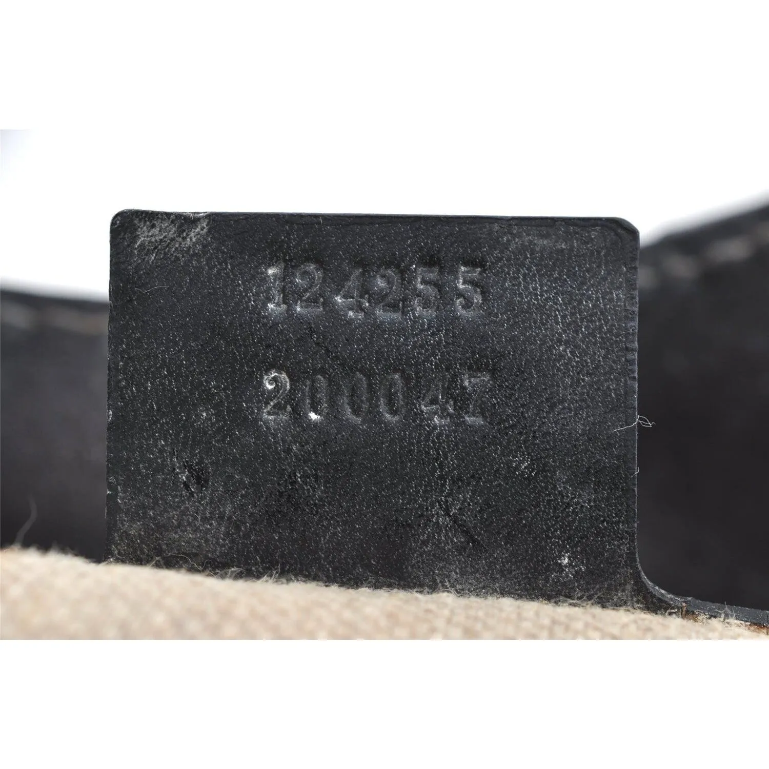 GUCCI black leather satchel w tonal stitching & rose gold accents