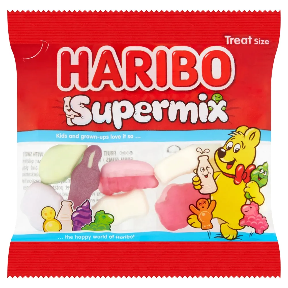 Haribo Super Mix Mini Pre-Packed Bags - 100 Count