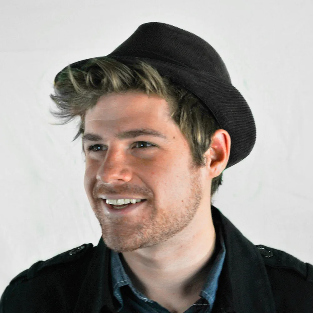 Hats Corduroy Trilby Black Wholesale Pack