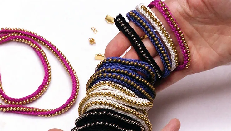 How to Make the Beaded Flat Kumihimo Bracelet Set - An Exclusive Beadaholique Kit