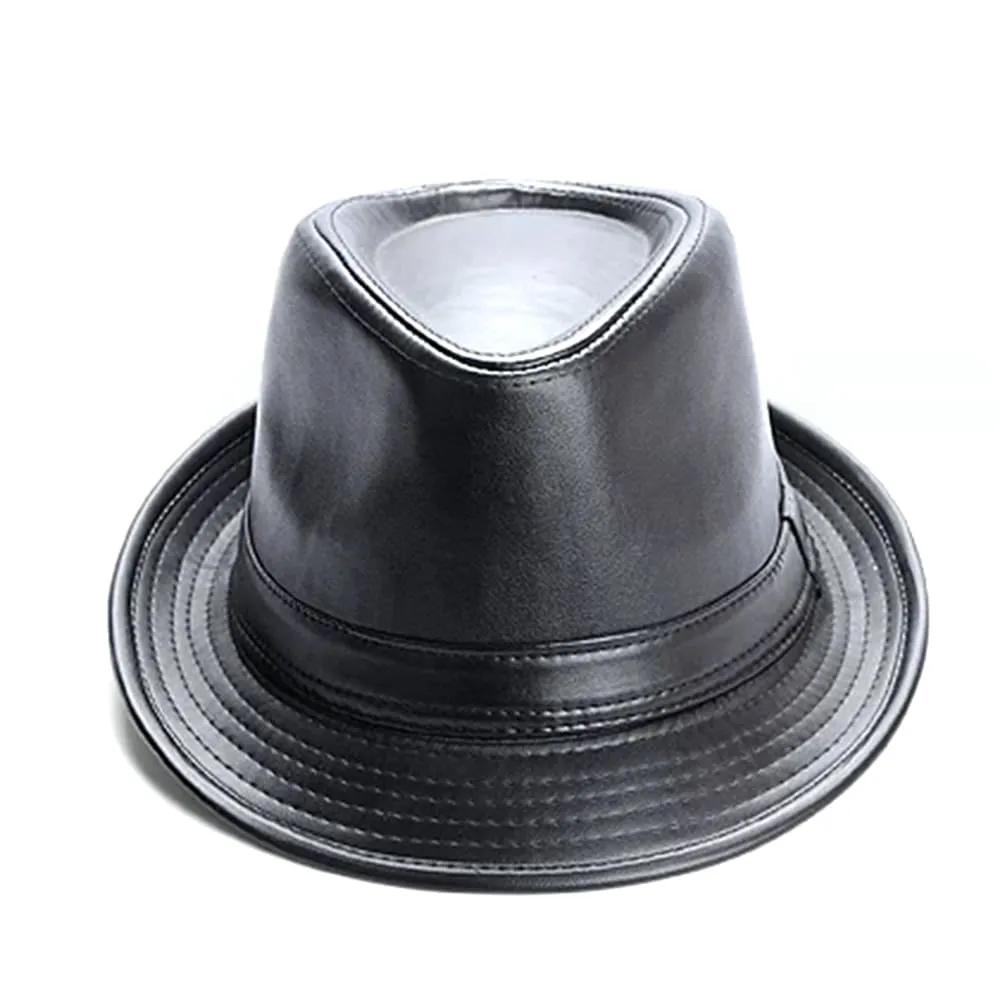 Kenner Plain Leather Trilby Hat