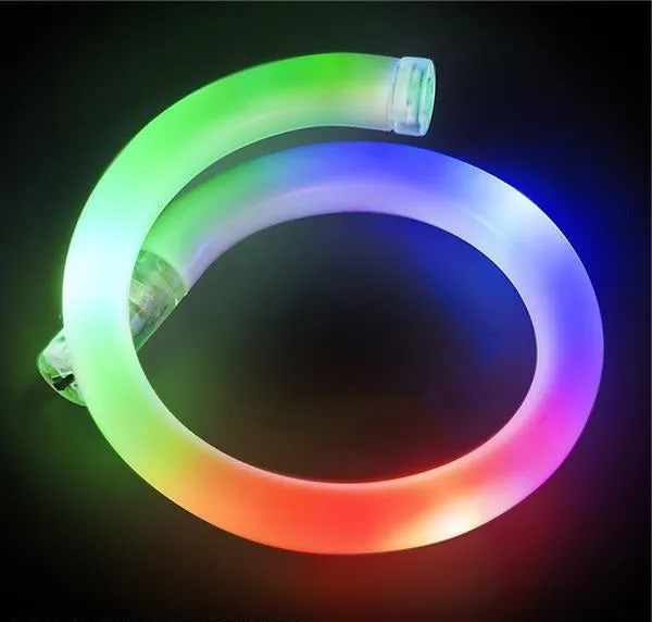 LED Flashing Tube Wrap Bracelets Multicolor