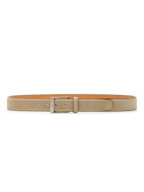 Magnanni Telante Belt in Cream Suede