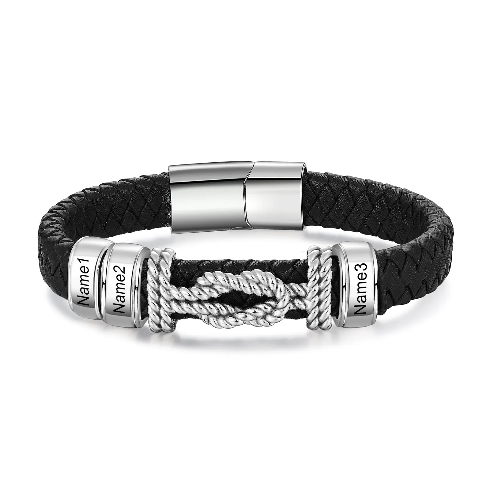 Personalised Bracelet For Men-Stainless Steel Men Bracelet