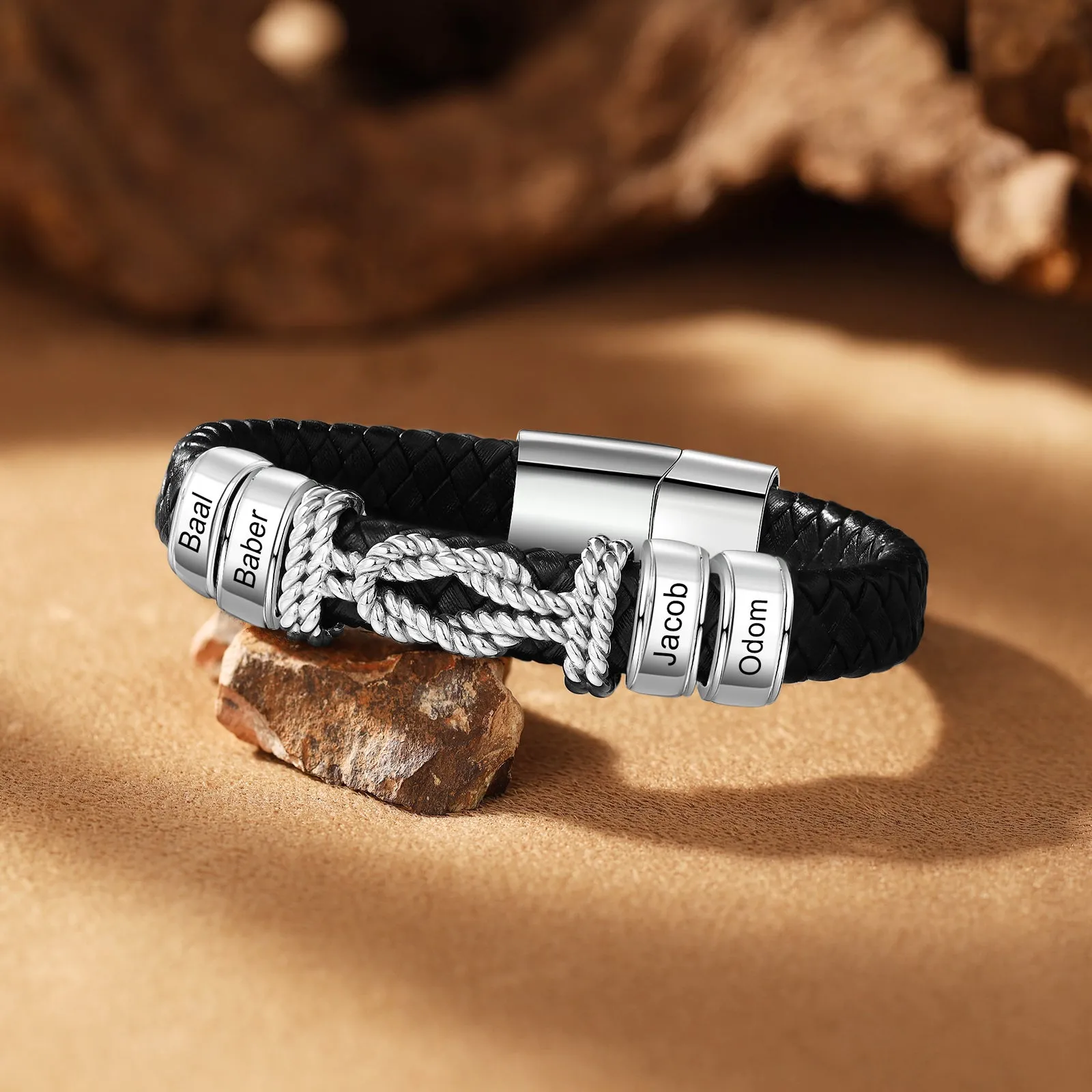 Personalised Bracelet For Men-Stainless Steel Men Bracelet