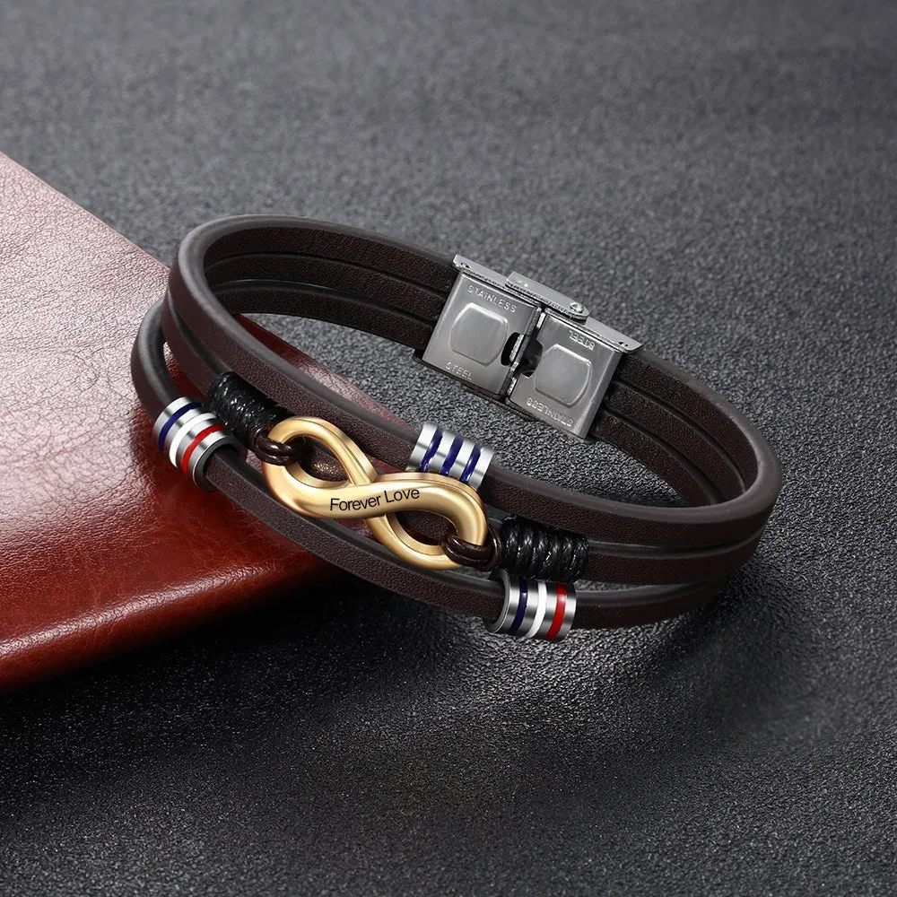 Personalized Stainless Steel Bracelet For Him