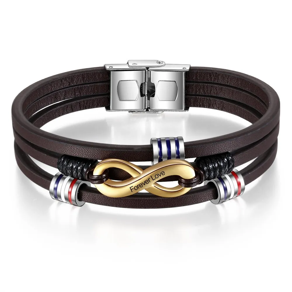 Personalized Stainless Steel Bracelet For Him