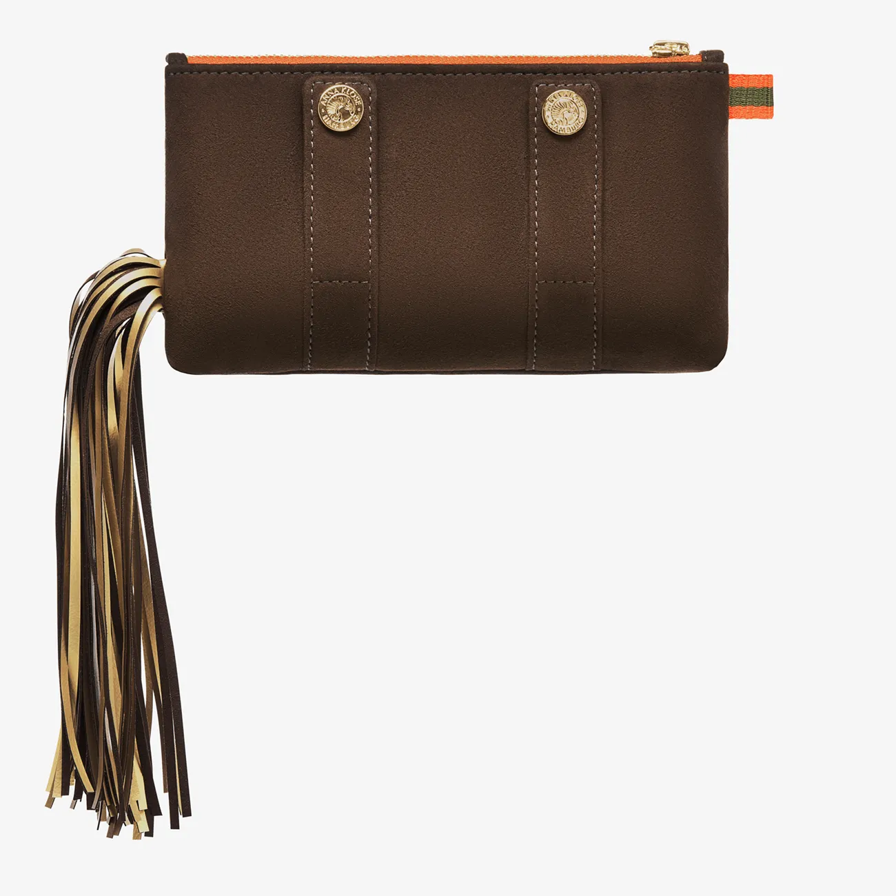 Ponytail Beltbag "Chocolate Brown" with golden print