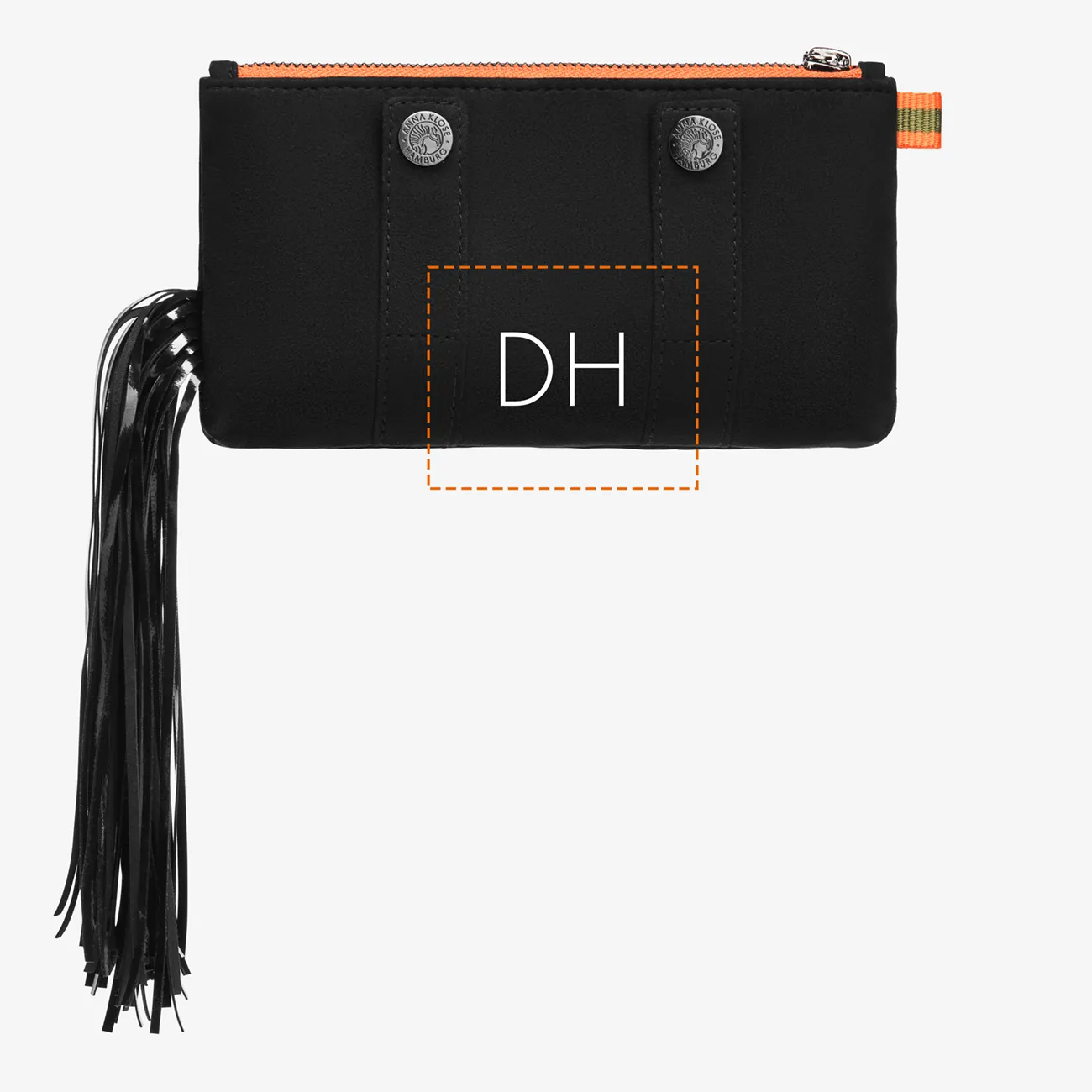 Ponytail Beltbag "Midnight Black" with glossy print