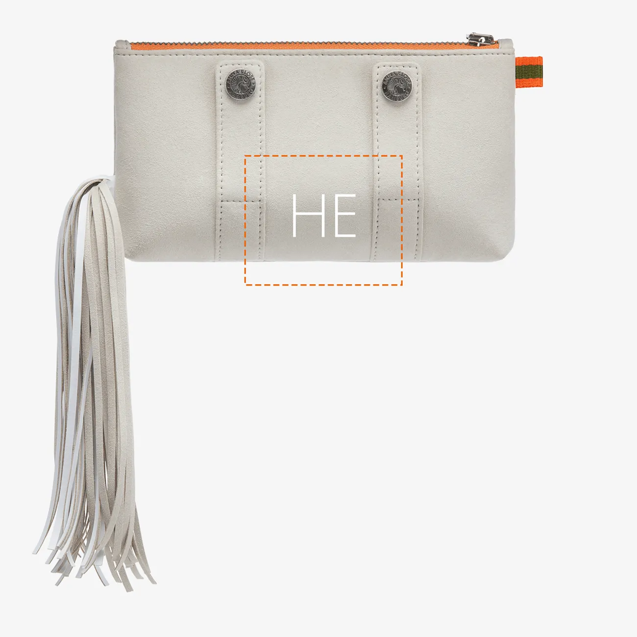 Ponytail Beltbag "Wellington Blond" with white print