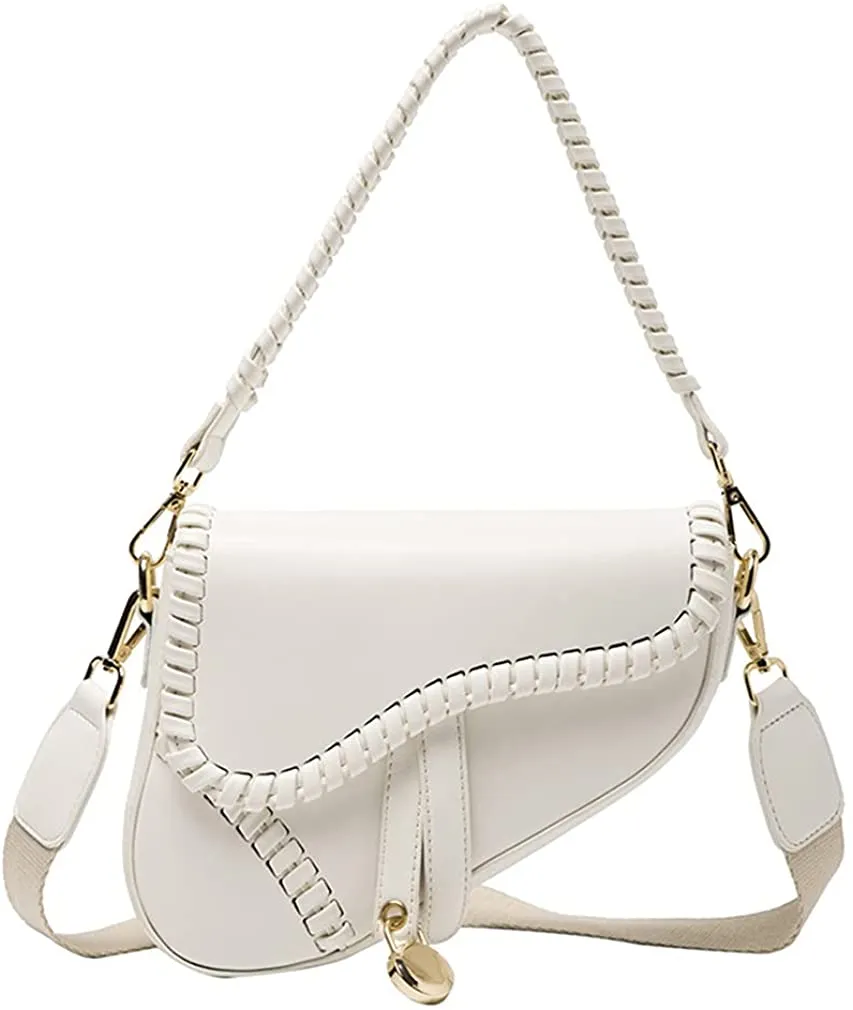 Purple Crossbody Saddle Shoulder  Handbag