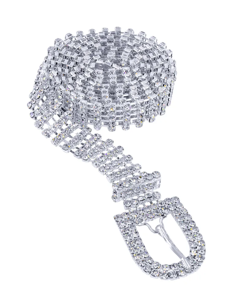 Rhinestone Belt - 5 Rows - 48"