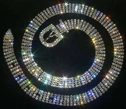 Rhinestone Belt - 5 Rows - 48"