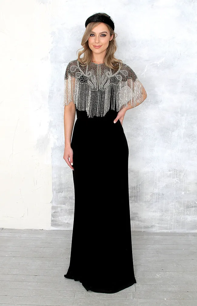 Rian Velvet Gown - Black