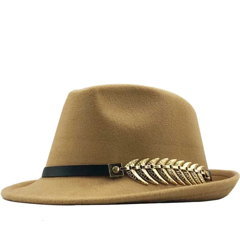 Rostock Metal Feather Trilby Hat