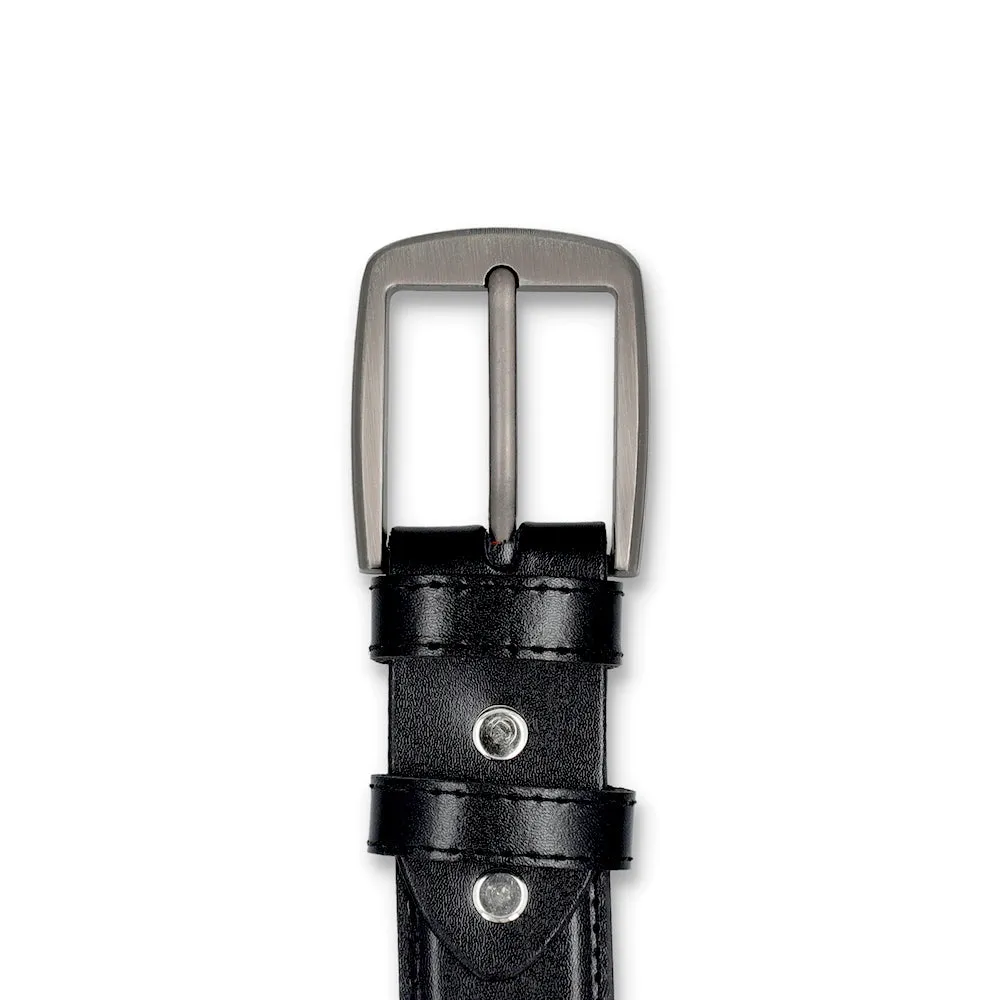 Semi Formal Black Leather Belt