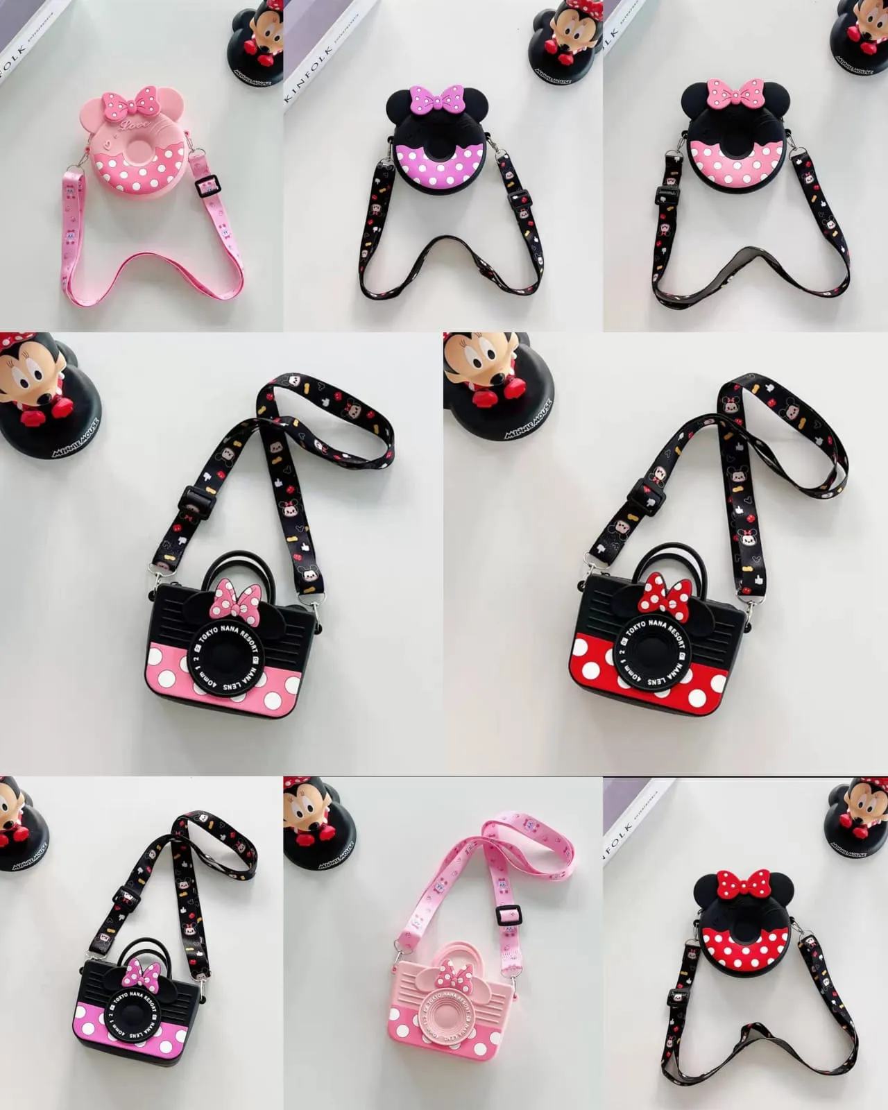 Silicone Mickey and Minnie Mini Bags